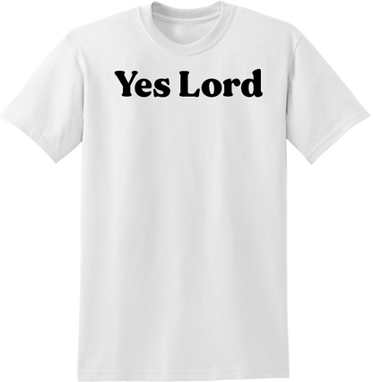 Yes Lord Short Sleeve T-shirt (White)
