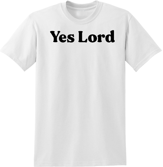 Yes Lord Short Sleeve T-shirt (White)