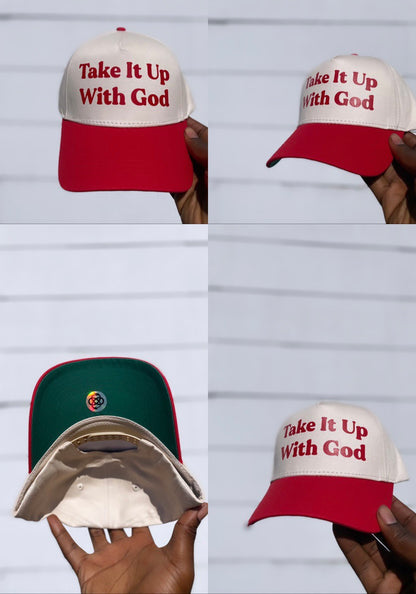 Take It Up With God Trucker Hat